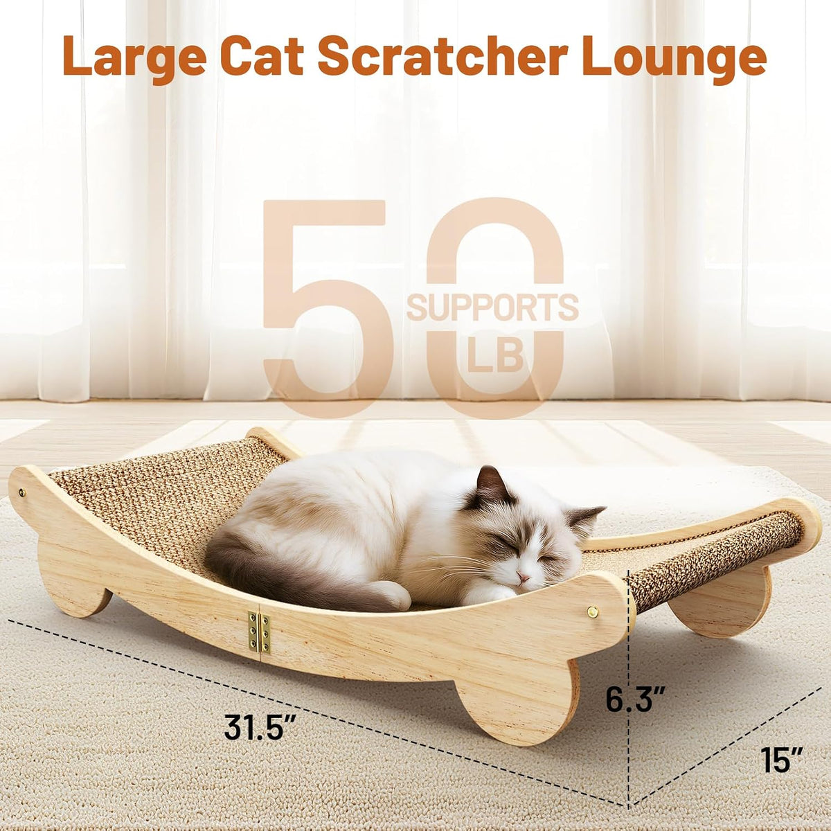 Extra Large 31.5" Cat Scratcher Bed - 31.5" Extra Large Cat Scratcher Bed - image 2