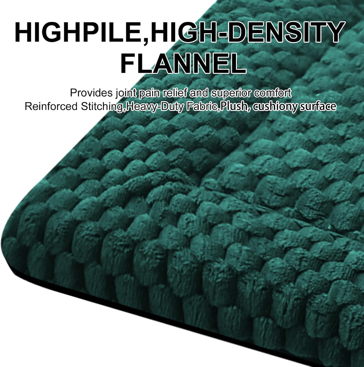 Dog Bed Mat, Reversible Crate Pad - 18"L*14"W*1.5"Th / Dark Green-1pc - image 4