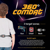 Squad Hero Rechargeable Laser Tag 360° Sensors + LCDs, Set of 4 - image 2