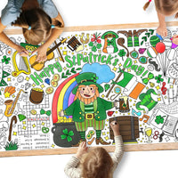 Halloween Activity Poster, Halloween Tablecloth for Kids - St. Patrick's Day