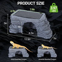 REPTI ZOO Large Bearded Dragon Basking Platform - image 2