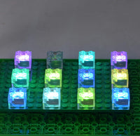 Sawaruita 16 PCS Light Up Building Bricks Multicolor LED Light Brick - image 2