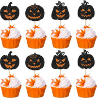 Rsstarxi 24 Pack Ghost Baby Boo Cupcake Toppers Glitter Spooky Little - Design 19