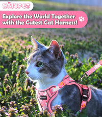 Cat Harness and Leash Set[MAX Safety 4th-Gen] Cute Escape Proof Vest - H603 Pro Pink Unicorn / X-Small (4-6lb) - image 2