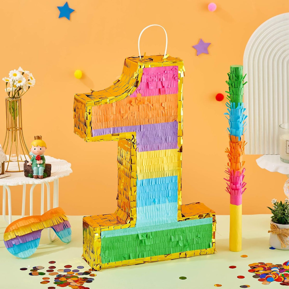Rainbow Number 5 Pinata for 5th Birthday Party Decorations - 1 - image 4