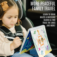 Totebook kids travel activity kit with tethered dry erase markers and ocean theme activity book - view 11