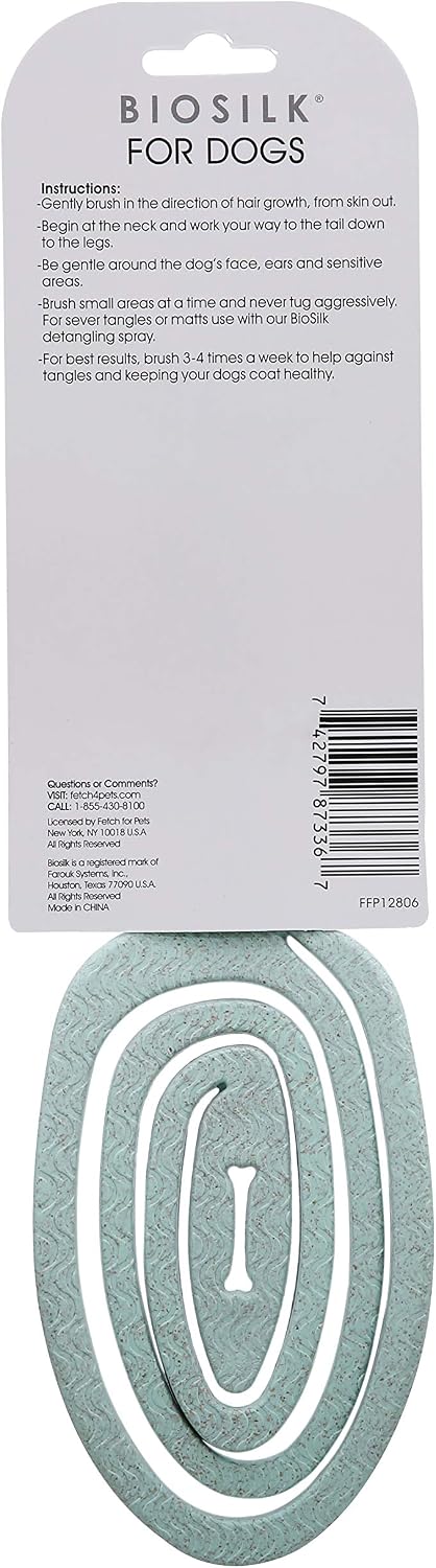 BioSilk for Pets Eco-Friendly Detangling Pin Brush for Dogs – Essentials for Dogs - Blue / 1 Count (Pack of 1) - image 3