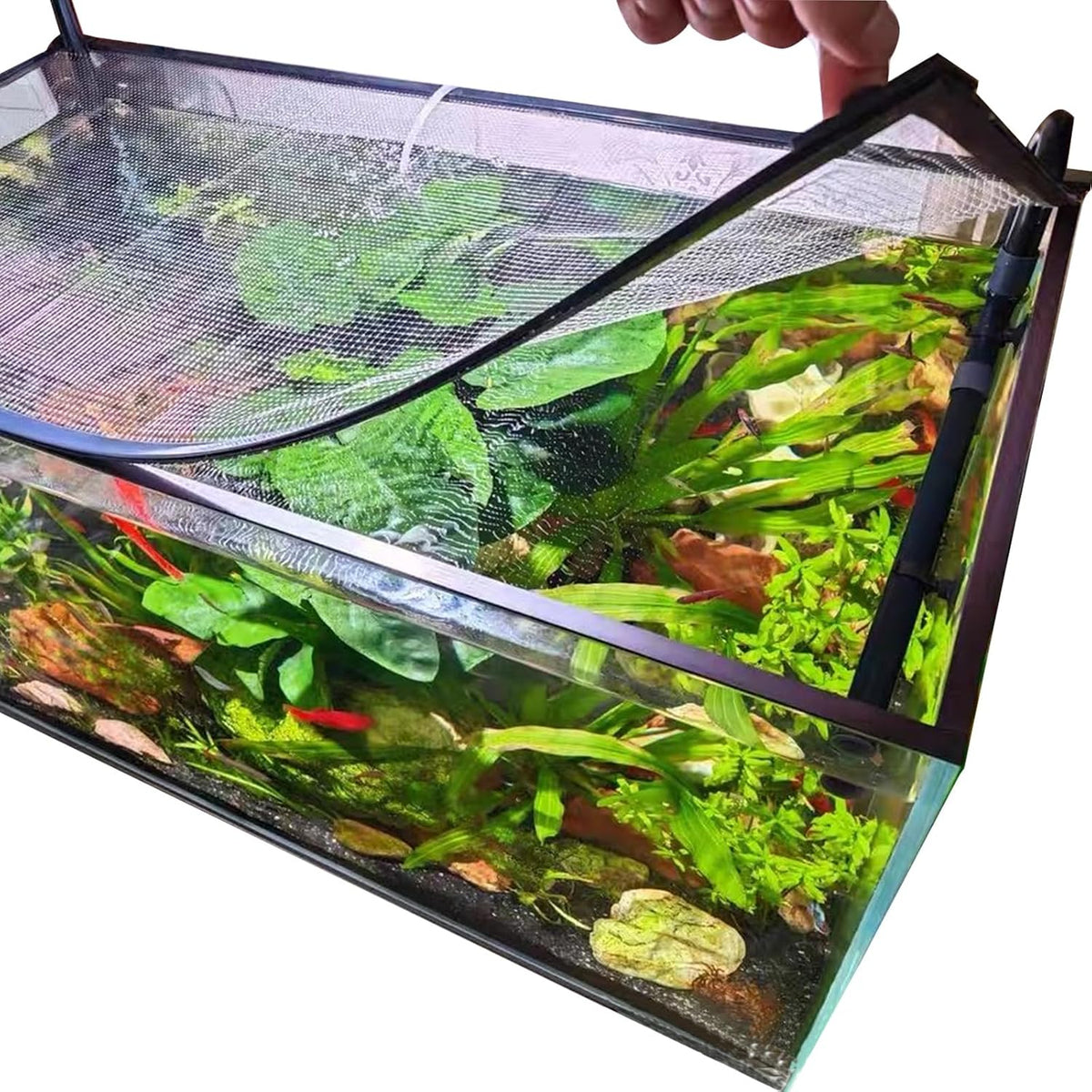 Magnetic Aquarium Anti-Jumping net Cover mesh to Protect Fish Jumping