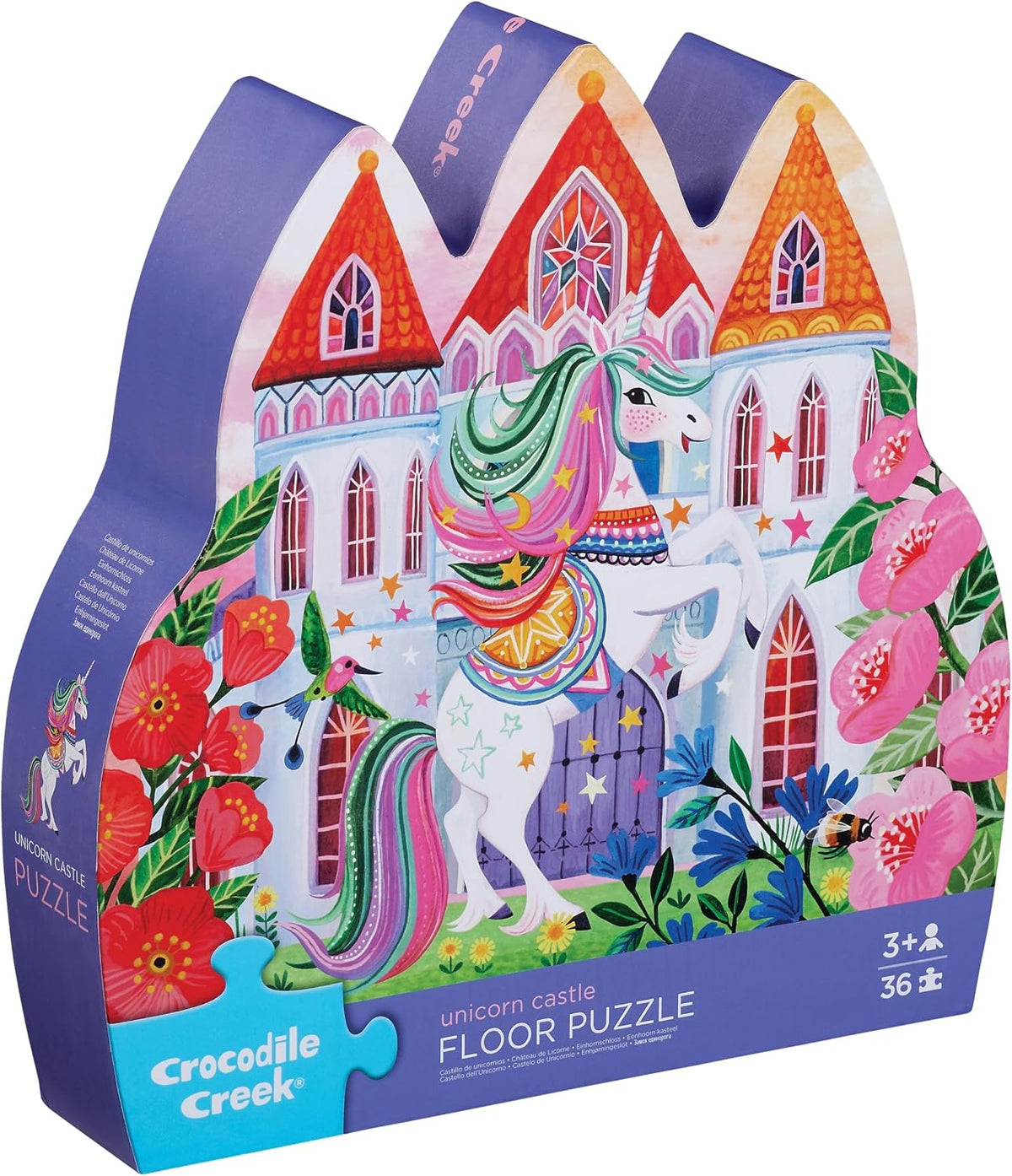 Crocodile Creek 36-Piece Jigsaw Floor Puzzle - Unicorn Castle
