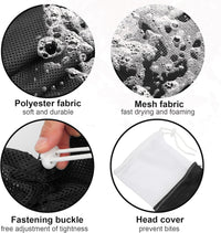 Cat Bathing Bag Anti Scratch Grooming Shower Washing Bag for Nail - White- Black - image 3