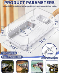 MoonOrange Small Turtle Tank Kit - White (Large Tank) - image 3