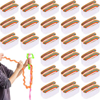 Wettarn 24 pack mouth coils magic trick props in colored paper rolls - view 3