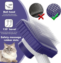 Cat brush, Cat Brush for Long or Short Haired Cats – Essentials for Cats - Dark Blue - image 2