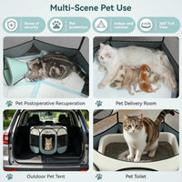 Siedihit Dog Cat Playpen, Puppy Pet Playpen Indoor for Small Dog Crate Tent Cage Outdoor, Portable - Grey / Small - image 4
