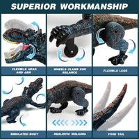 Sunrad Remote Control Dinosaur Toys for Kids Boys 3-5 4-7 8-12 Year - Blue - image 3