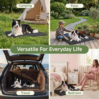 Outdoor XL Dog Crate Pad Bed, Waterproof Wipeable Mat, 41" - Black / 47"L x 29"W x 1.2"Th - image 2