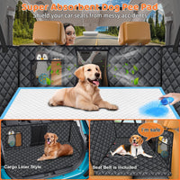 URPOWER Dog Car Seat Cover for Back Seat - Matte Black / Standard - 54" Length - image 3