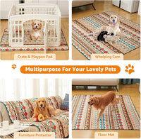 LOOBANI Reusable Pee Pads for Dogs Extra Large: 72"x 72" Washable Puppy Pads Waterproof , Super Absorbent Whelping Pad, Leak-Proof & Non-Slip Dog Playpen Mat for Floor,Potty,Training,Cage (Yellow)
