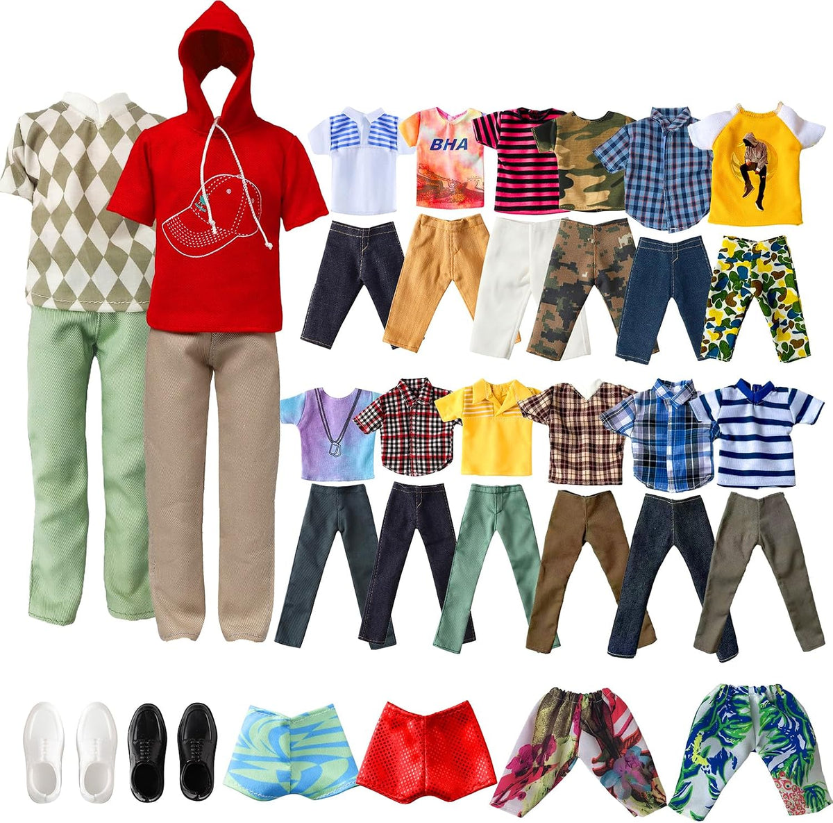 13 Pieces Doll Clothes and Accories for 11.5 Inch Boy Doll Outfit