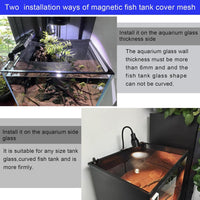 Magnetic Aquarium Anti-Jumping net Cover mesh to Protect Fish Jumping - image 4