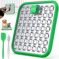 Stainless Steel Large Lick Mat for Dogs - green / 1pack