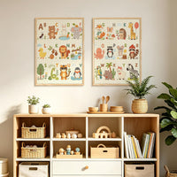 upsimples 50x70cm Puzzle Frame, Wall Decor Frames - Natural Style / 19.7x27.6 - image 3