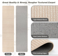 FHTONGE 71x15.8" Thickened Cat Wall Climbing Carpet with 16 Fixed - Oatmeal Color / 71x15.8"(180x40cm) - image 3