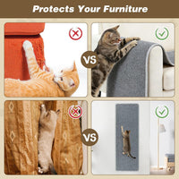 FHTONGE 71x15.8" Thickened Cat Wall Climbing Carpet with 16 Fixed - Highclass Grey / 39.4x15.8"(100x40cm) - image 3