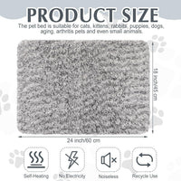Drydiet 4 Pack Self Warming Cat Mat for Pets - 18 x 24 Inch / Gray / Solid - image 2
