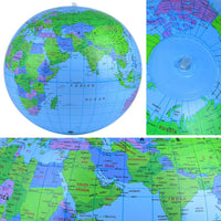 Coopay inflatable globe beach ball 2 pack, 12 inch PVC world map balls - view 5