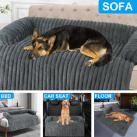 Luxurious Dog Couch Bed, Dog Couch Cover - Large(41*37*6 In) / Grey - image 2
