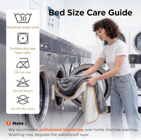 Bedsure Waterproof Dog Blankets for Small Dogs Soft Cat Blanket Warm - Twin(60x80") / Blue - image 2
