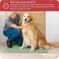 My Doggy Place Microfiber Dog Mat for Muddy Paws, 36" x 26" Sage - Absorbent and Quick-Drying Dog Paw Cleaning Mat, Washer and Dryer Safe - Non-Slip Rubber Backed Dog Floor Mat, Large