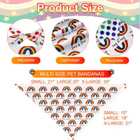 Halloween Dog Bandanas Large 2PCS - pride-26-RB CB / Small - image 3