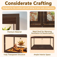 PROLEE Retile Tank, Bearded Dragon Tank - Walnut / 27 Gallons - image 4