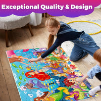 Giant Floor Puzzles for Kids Ages 4-6 - Mermaid - image 4