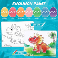 CHICAUP Paint with Water Coloring Books for Kids - Green - image 4
