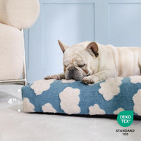 LE SURE Cute Aesthetic Dog Bed for Crate - 44.0"L x 32.0"W x 4.0"Th / Blue - image 2