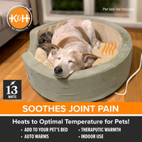K&H Pet Bed Warmer, Safety Listed, Cat Heating Pad - Gray / Large (Pack of 12) - image 4