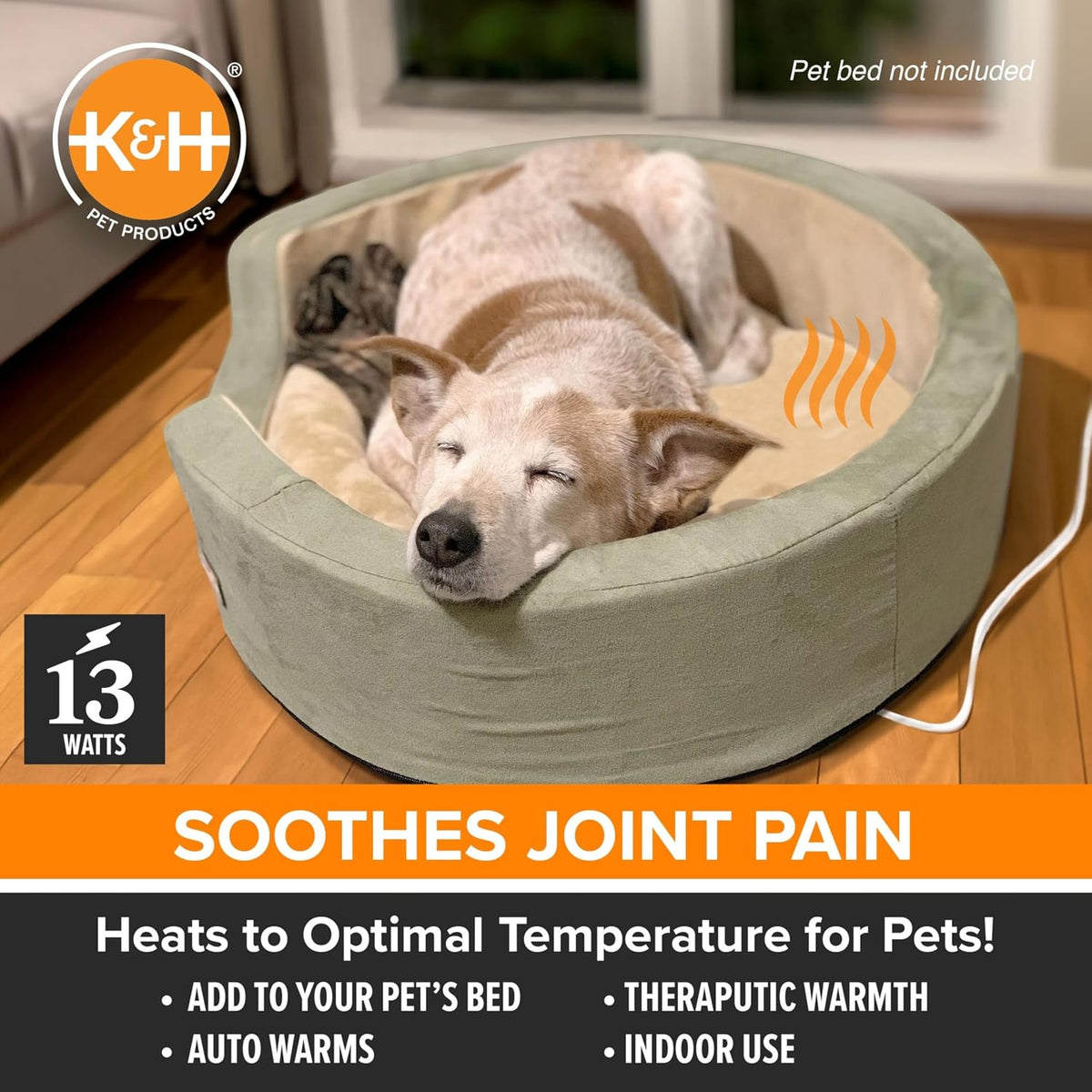 K&H Pet Bed Warmer, Safety Listed, Cat Heating Pad - Gray / Large (Pack of 12) - image 4