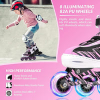 Adjustable Inline Skates for Kids Ages 4-12 – Fun for Kids & Family - Pink / Small-Little Kids(11j-13j US） - image 4