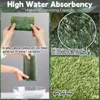 2pcs Reptile Carpet Terrarium Liner Tortoise Bedding Reptile - 4PCS（M）：11.81 X 7.87 in - image 3