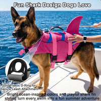 Fragralley Shark Dog Life Jacket - X-large / Pink-Wave Shark - image 3