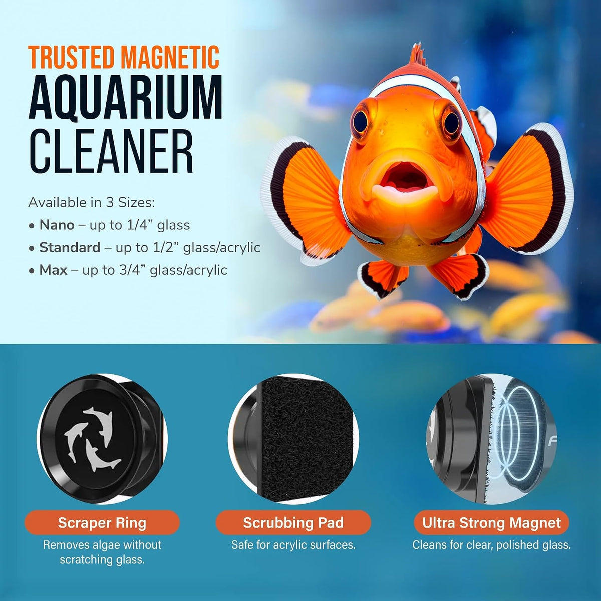 Flipper Magnetic Aquarium Glass Cleaner - image 4