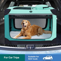 Ownpets Collapsible Dog Crate - Green / L(36"Lx 25"W x 25"H) - image 2
