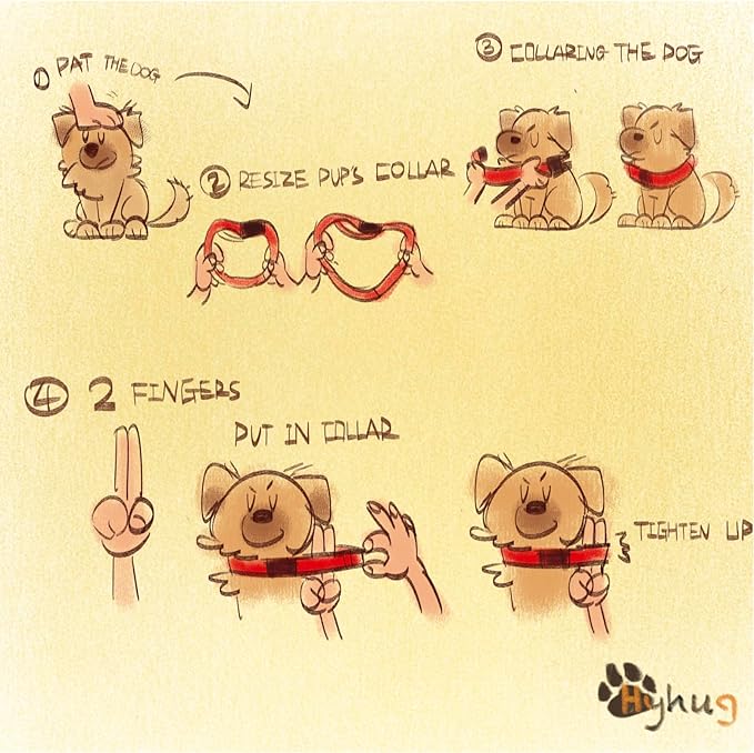 Hyhug Dog Collar with Quick Release Buckle, Nylon Adjustable Durable Cute Pet Collars for Medium Dogs, Boy and Girl(Candy Pink, Medium)