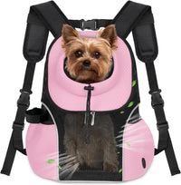 WOYYHO Pet Dog Carrier Backpack - Pink / Large(10-14lbs)