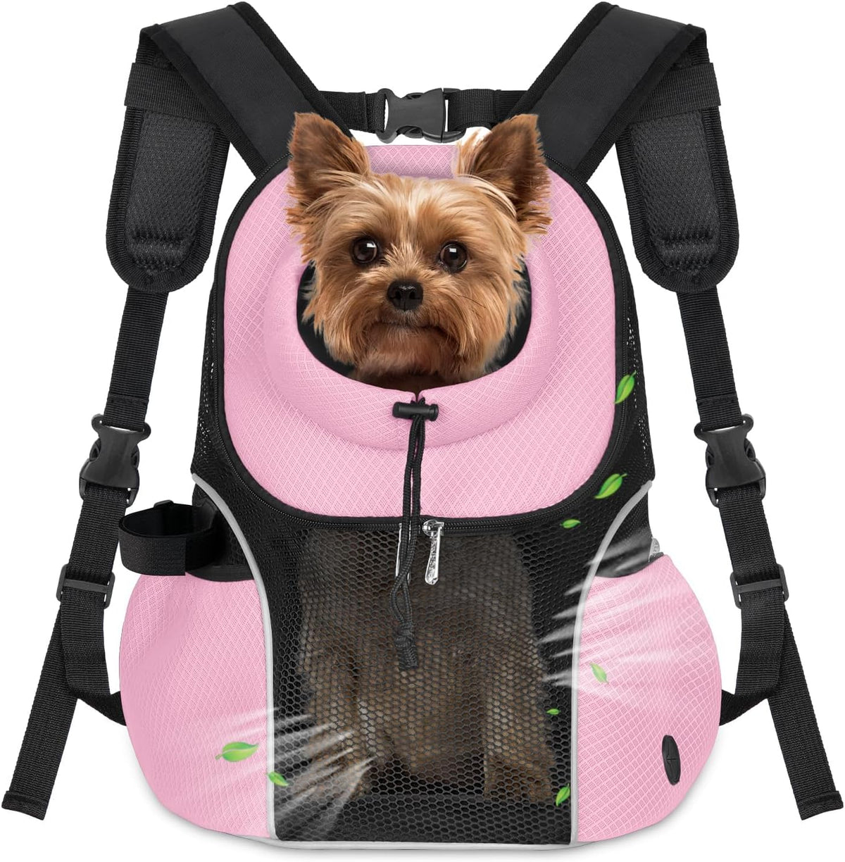 WOYYHO Pet Dog Carrier Backpack - Pink / Large(10-14lbs)