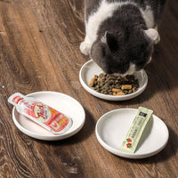 3 PCS Ceramic Cat Bowls, Small Dog Dish - white - image 4