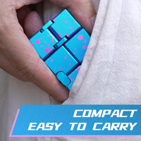DOLASEV silver metal infinity cube fidget toy made of zinc alloy - view 9